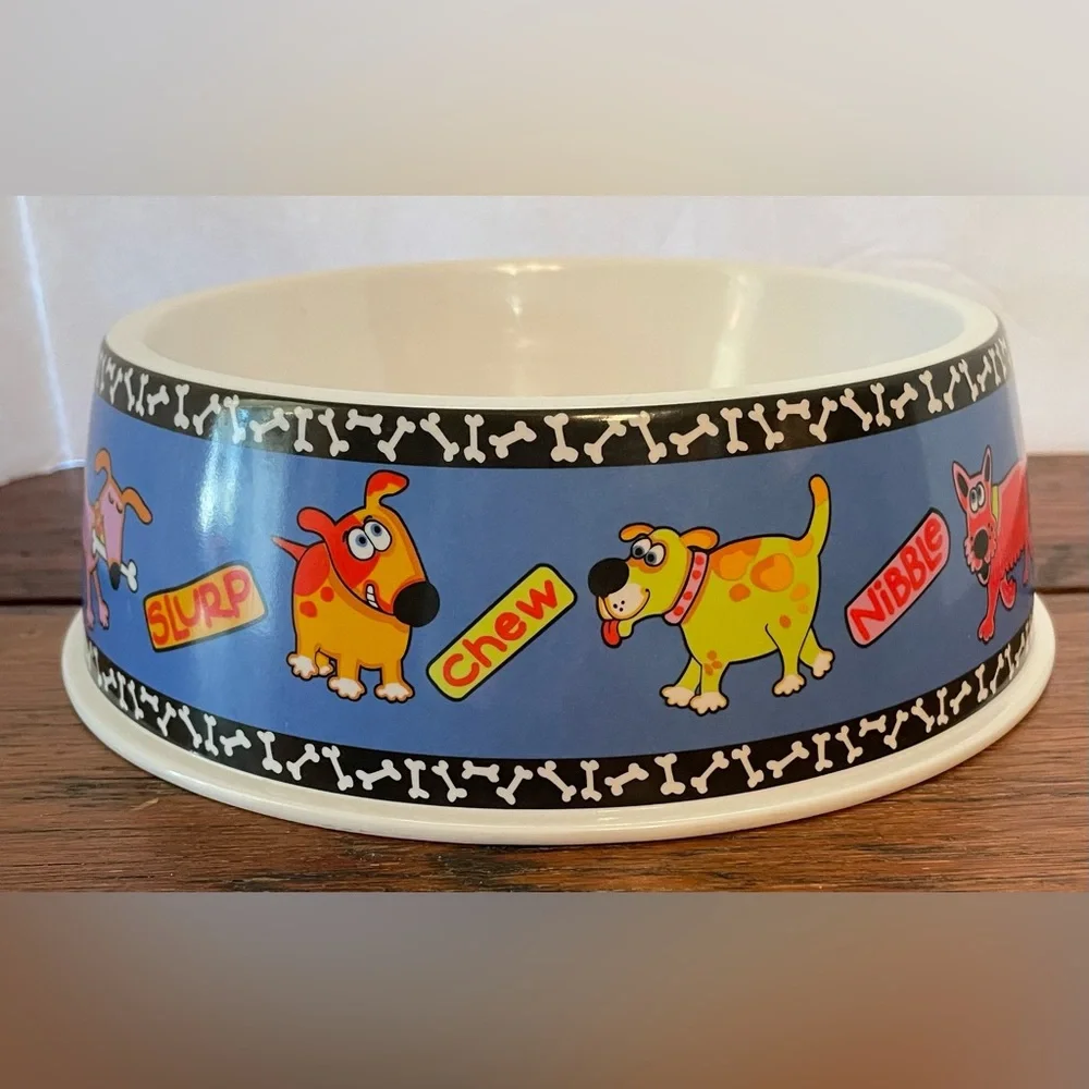 Fat Cat Inc. Doggy Hoots Pet Dog Cat Bowl Medium